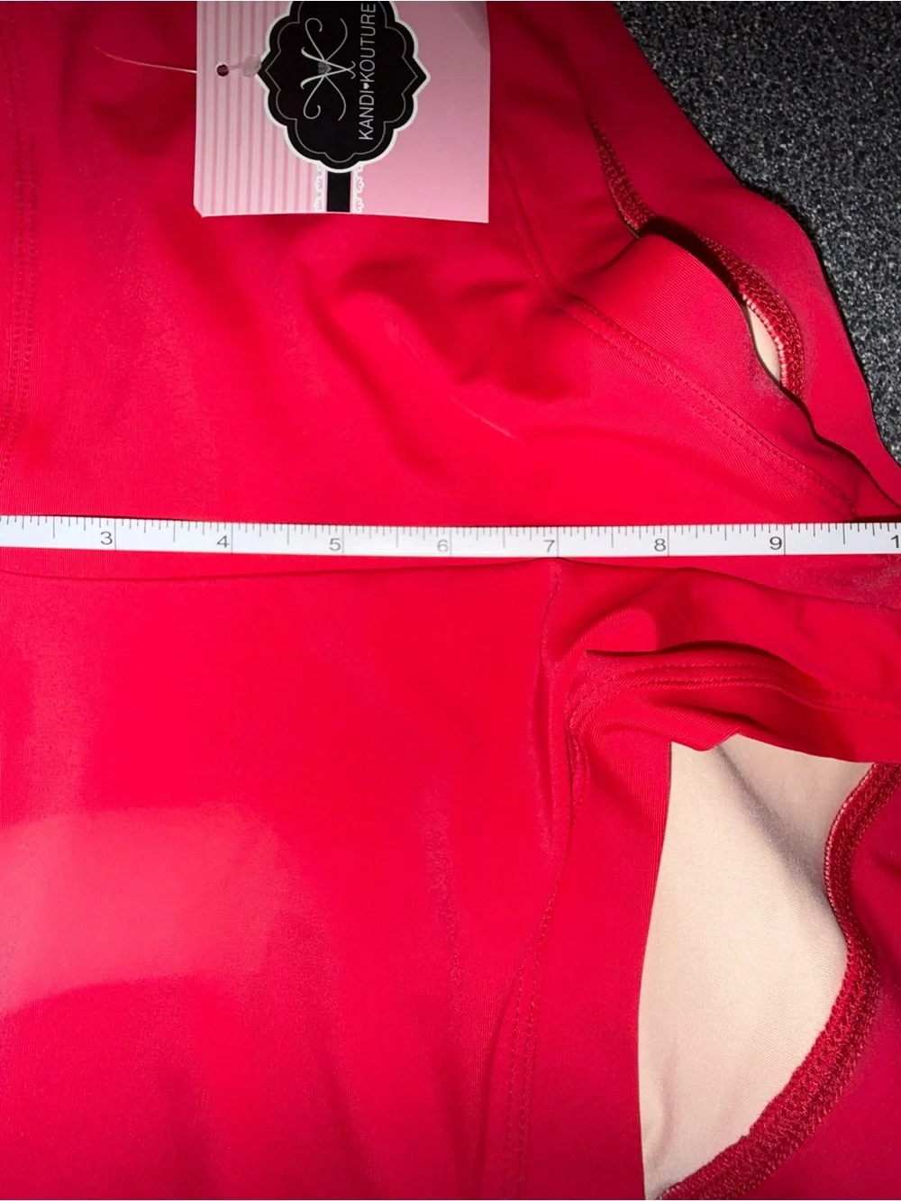 Kandi Kouture NWT! Red Dance Shorts Size Adult Medium